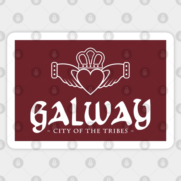 Galway City of the Tribes Sticker by Hotshots